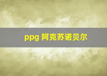 ppg 阿克苏诺贝尔